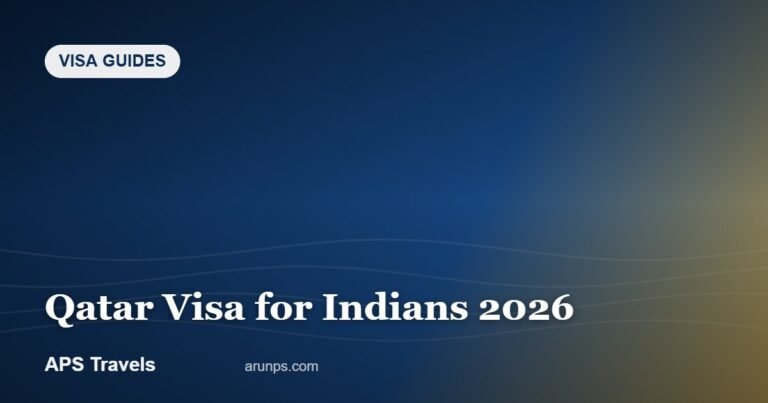 Qatar Visa for Indians 2026 — APS Travels