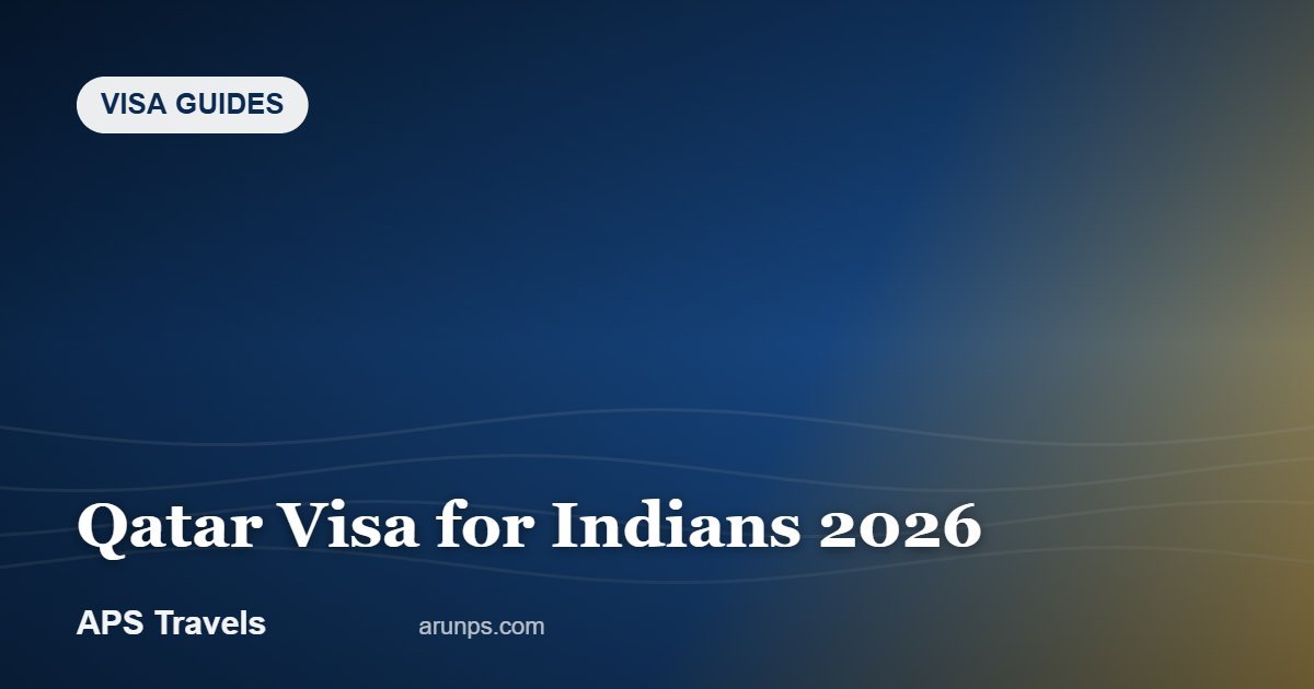 Qatar Visa for Indians 2026 — APS Travels