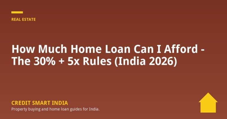 How Much Home Loan Can I Afford - The 30% + 5x Rules (India 2026)