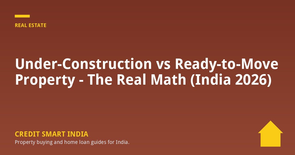 Under-Construction vs Ready-to-Move Property - The Real Math (India 2026)