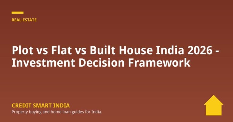 Plot vs Flat vs Built House India 2026 - Investment Decision Framework