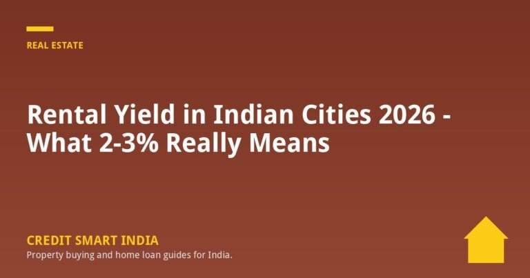 Rental Yield in Indian Cities 2026 - What 2-3% Really Means