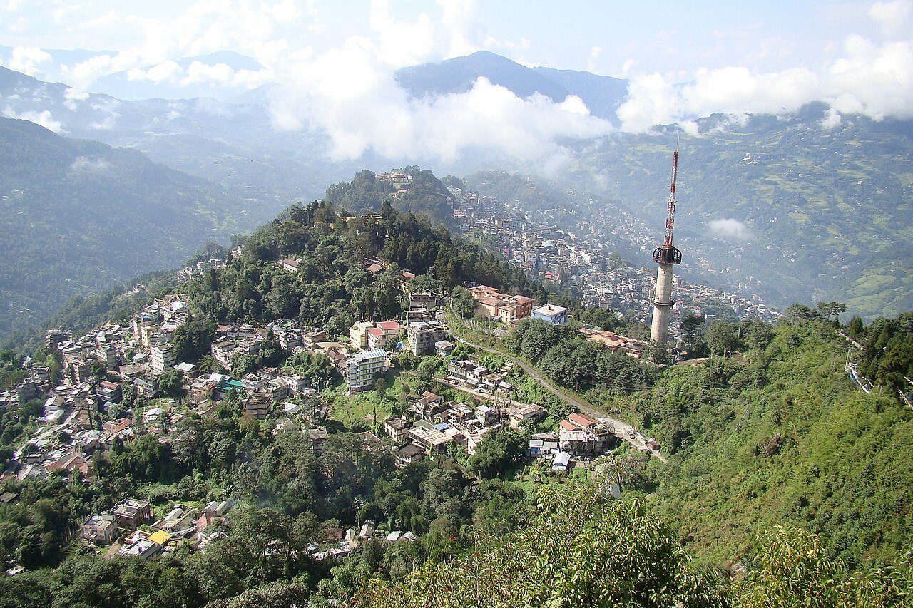 Gangtok and the mountains of Sikkim