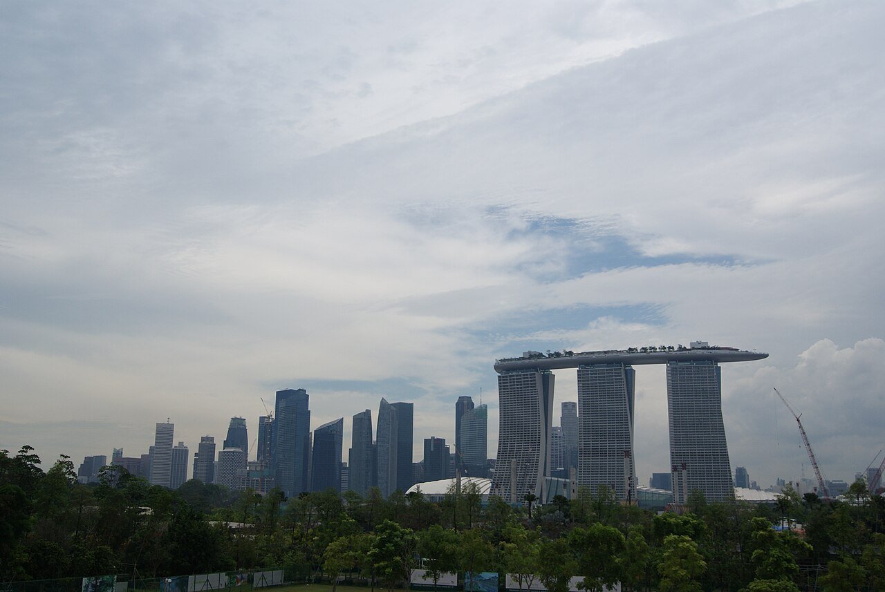 The Marina Bay skyline, Singapore