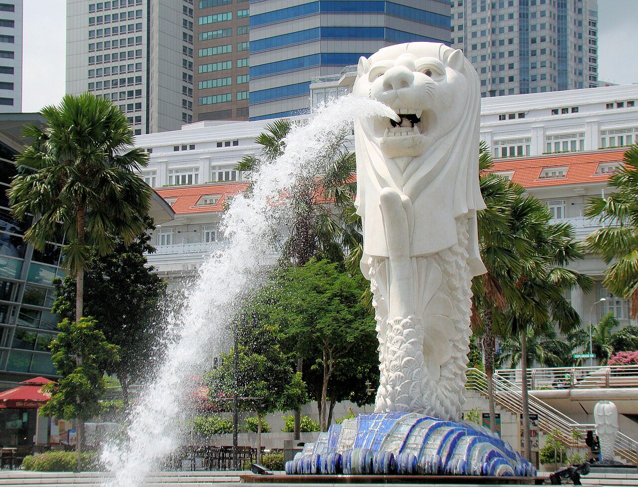 A street scene in Singapore