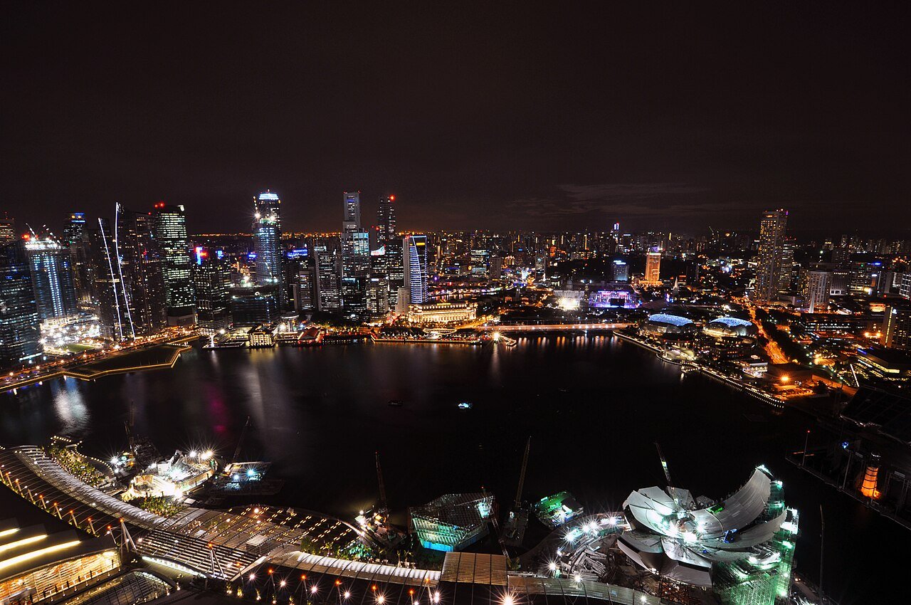 The Marina Bay skyline, Singapore
