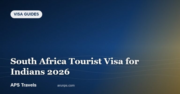 South Africa Tourist Visa for Indians 2026 — APS Travels