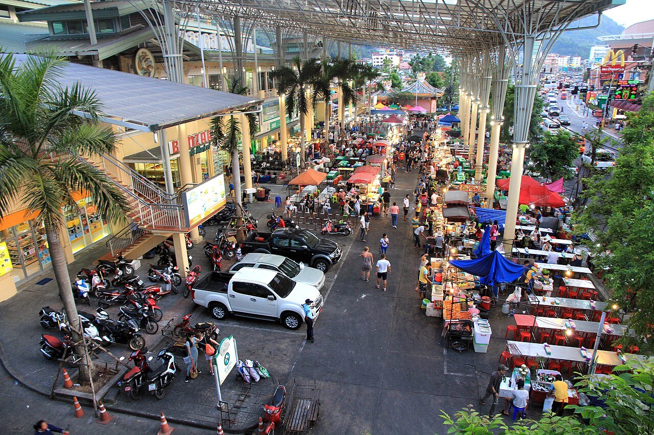 A street food market in Thailand