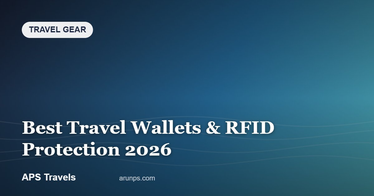Best Travel Wallets & RFID Protection 2026 — APS Travels