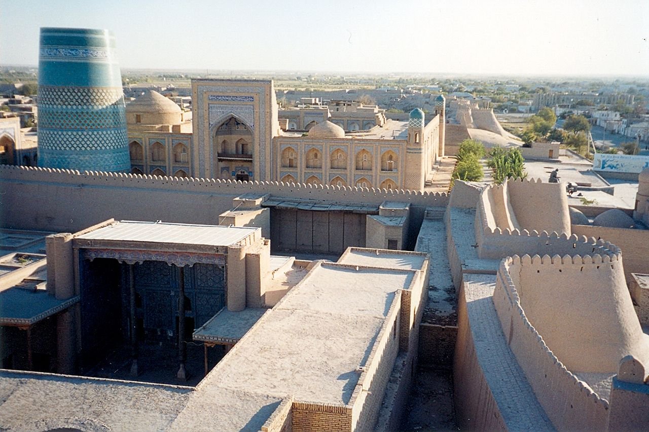 The walled old city of Khiva