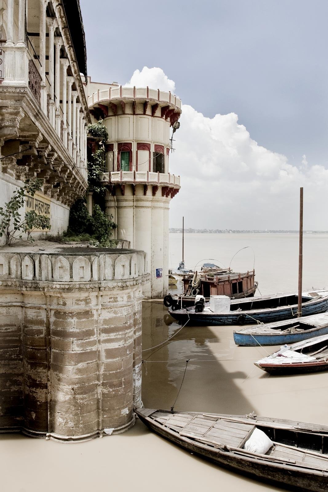 The riverfront ghats of Varanasi