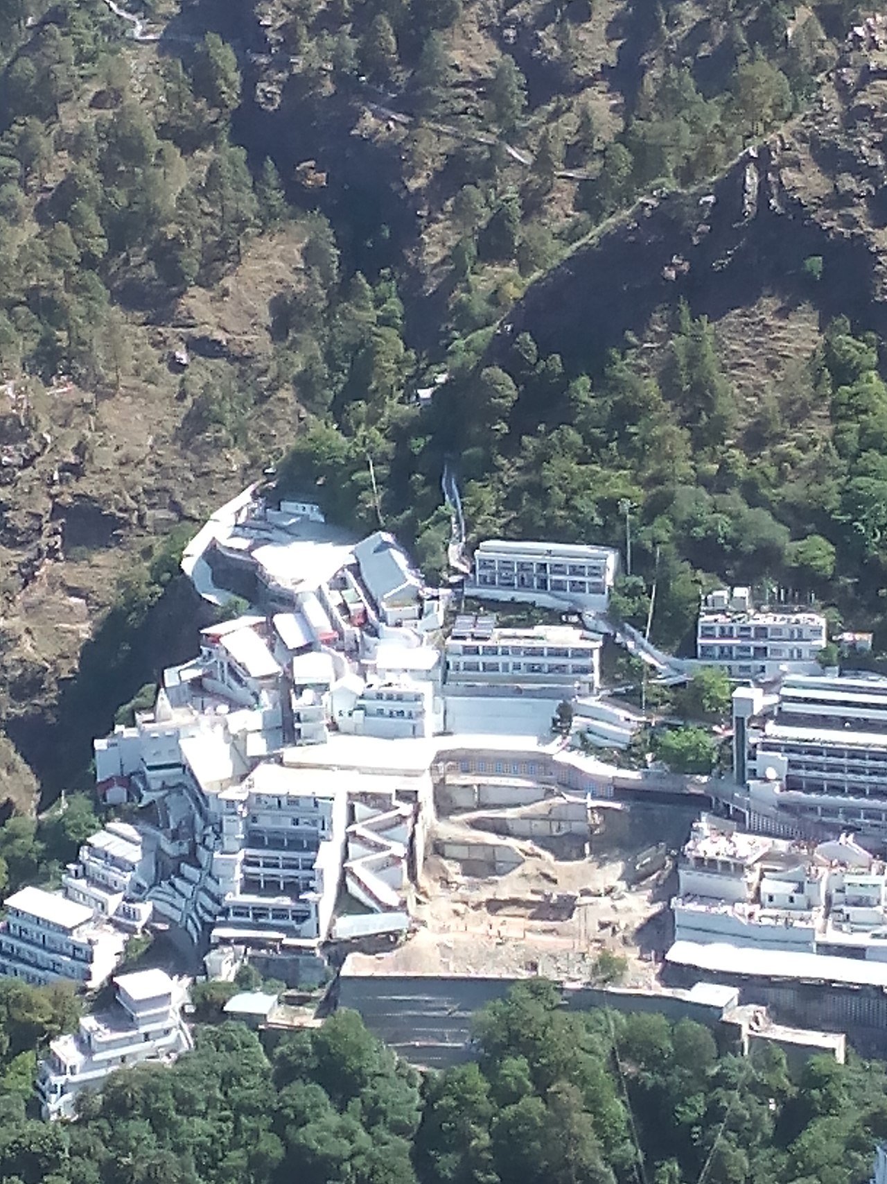 The Vaishno Devi shrine in the Trikuta hills