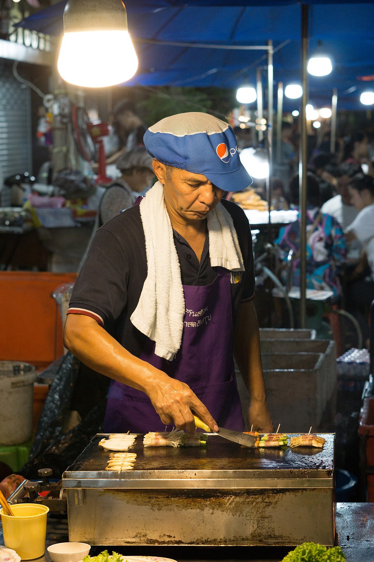 Thai street food stalls