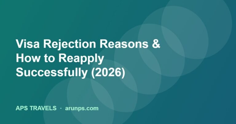 Visa Rejection Reasons & How to Reapply Successfully (2026)