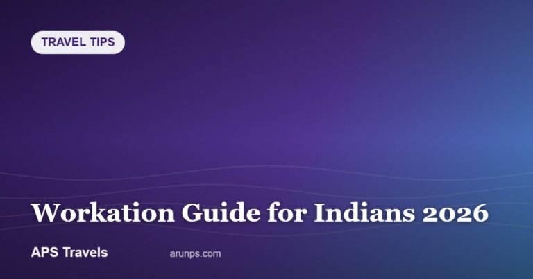 Workation Guide for Indians 2026 — APS Travels